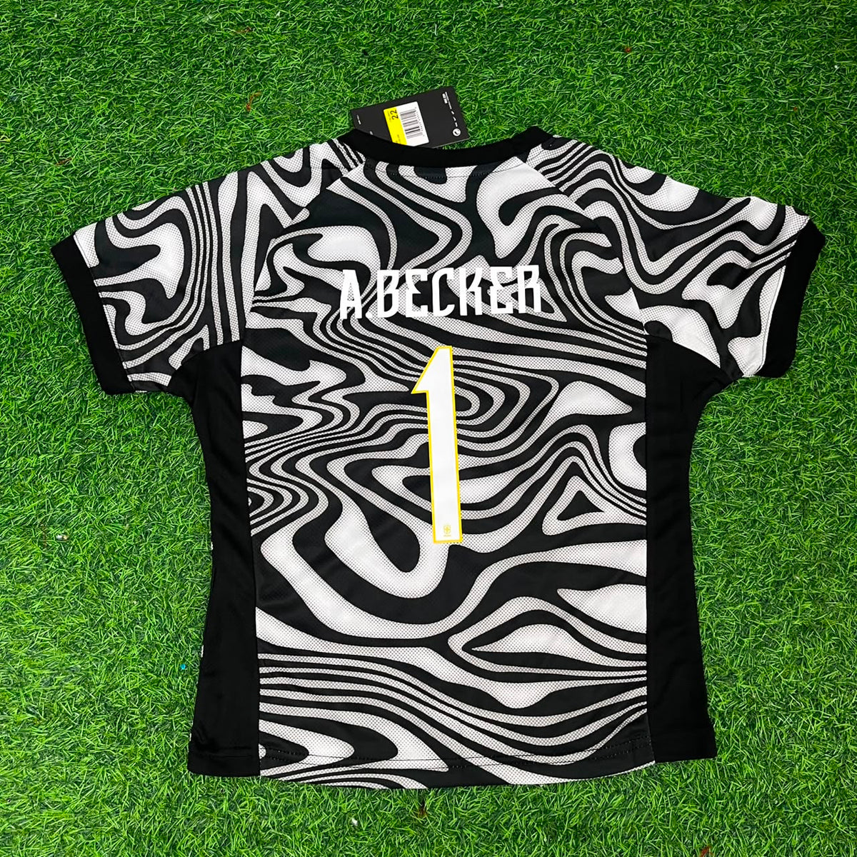 Alisson Becker Brazil 2026 World Cup Goalkeeper Football Jersey – Back View