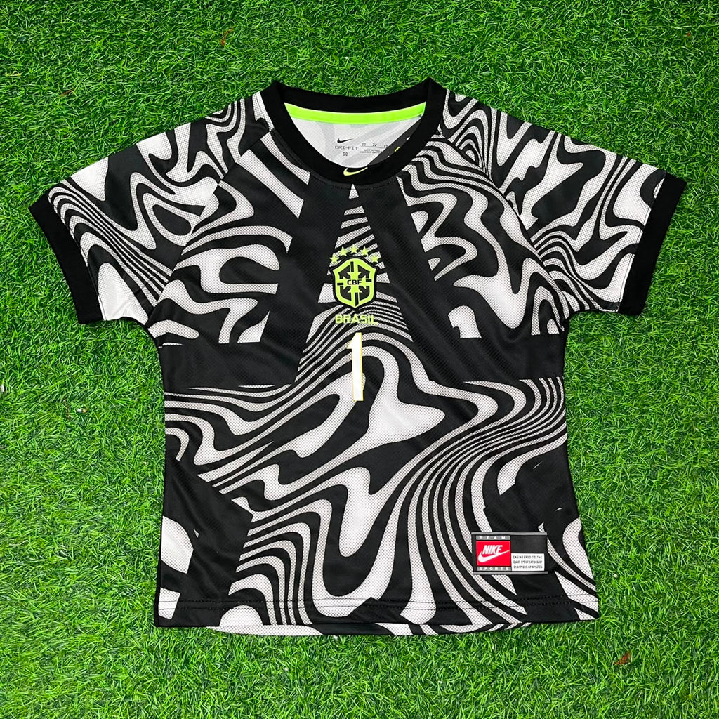 Alisson Becker Brazil 2026 World Cup Goalkeeper Football Jersey – Front View