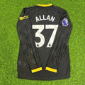 Allan #37 Manchester City 2026/2027 New Season Away Black Long Sleeve Jersey – Back View