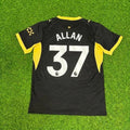 Allan #37 Manchester City Away Black New Season 2027 Jersey – Back View