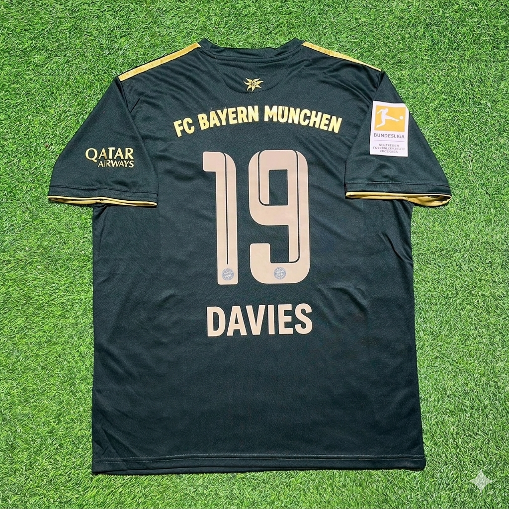 Bayern Munich 2021 2022 Oktoberfest Special Edition Jersey – Alphonso Davies #19 – Back View