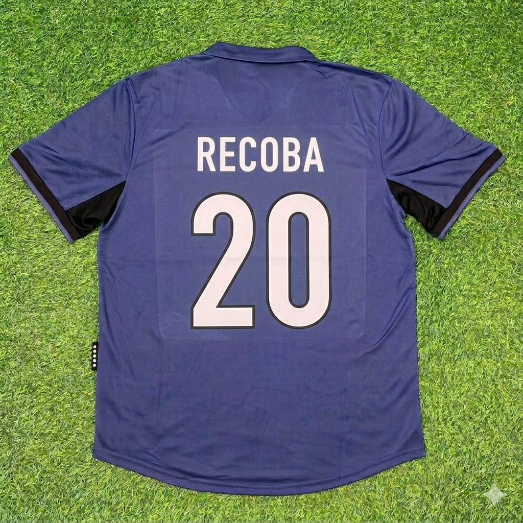 1998/99 Álvaro Recoba #20 Inter Milan Home Retro Football Jersey – Back View
