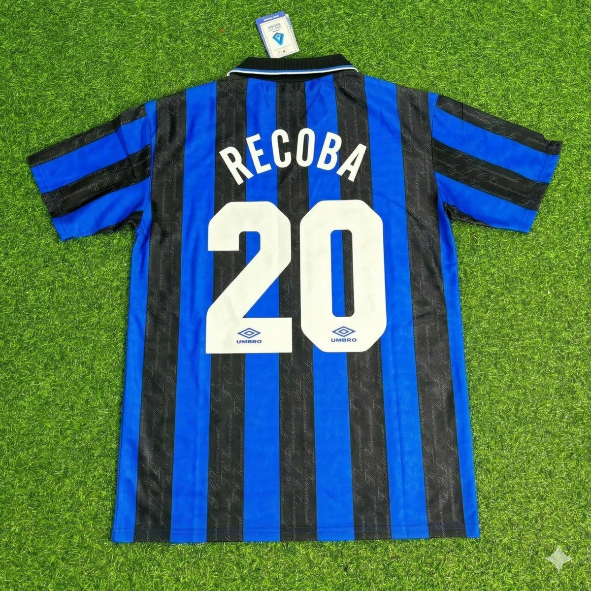Inter 1997/98 Home Retro Football Jersey – Alvaro Recoba – Back View