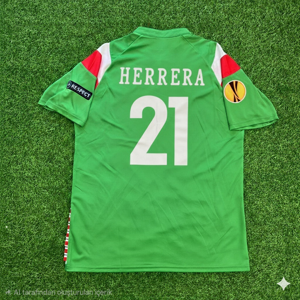Ander Herrera Athletic Bilbao 2012 UEFA Final Retro Football Jersey – Back View