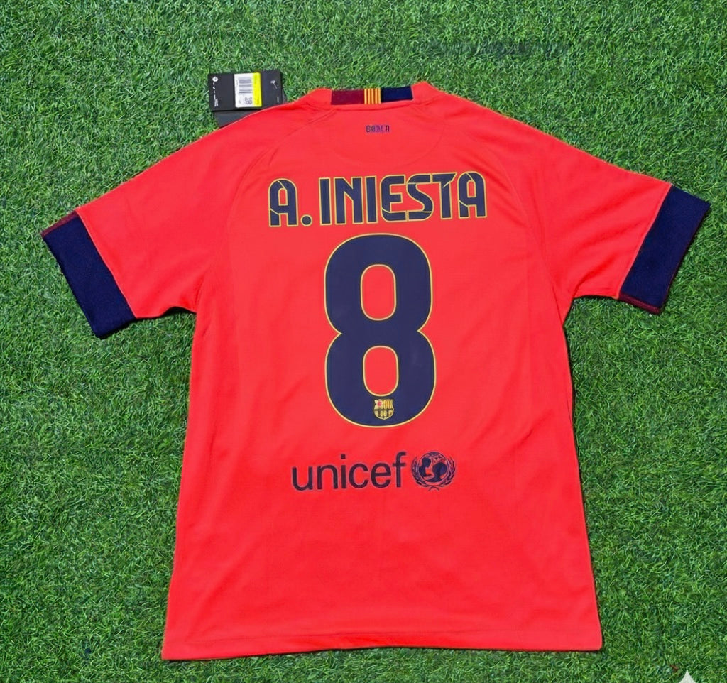 Barcelona 2014 Kit Season Retro Jersey – Andre İniesta 8- – Back View