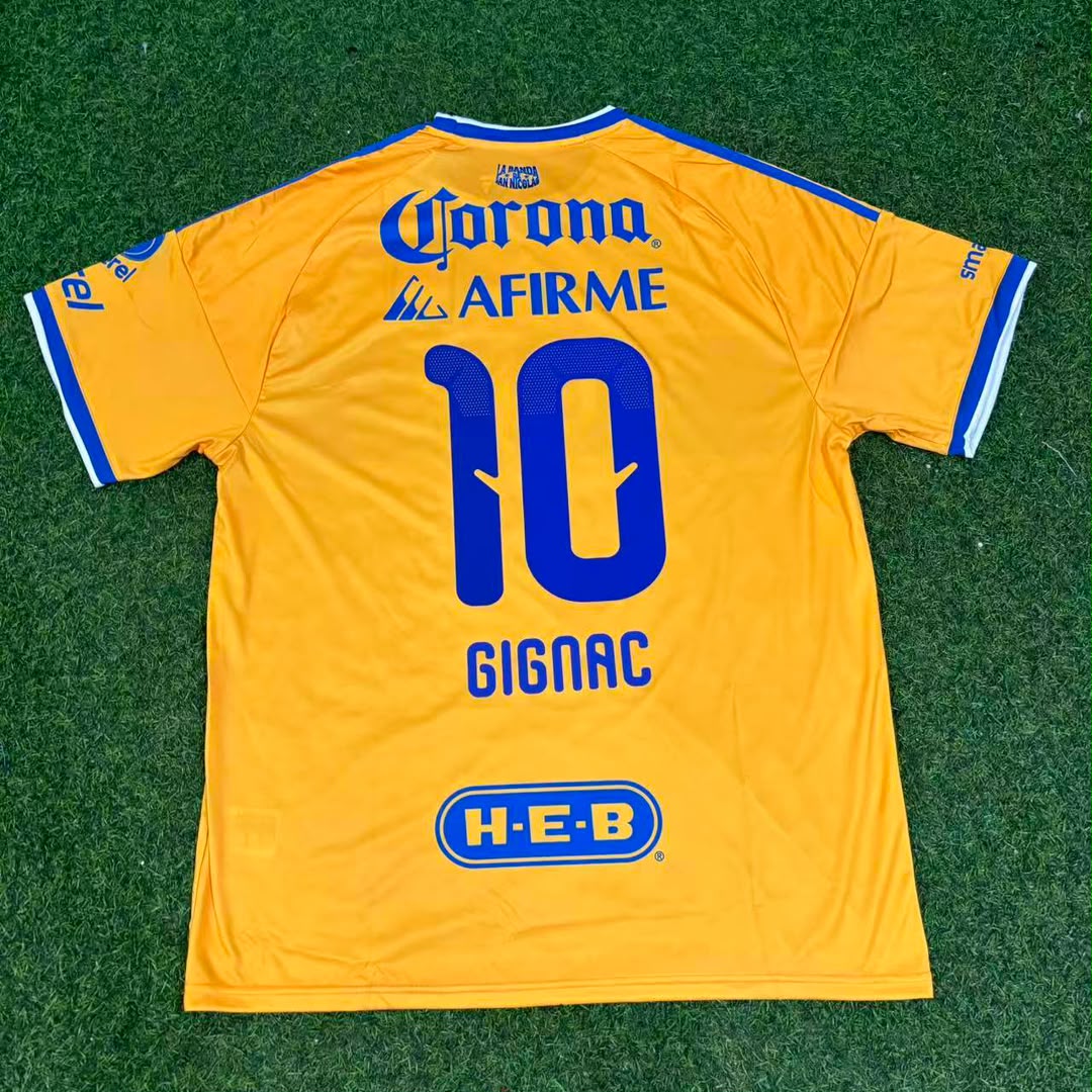 Andre Pierre Gignac Tigres 2026/2027 New Season Season Football Jersey – Back View