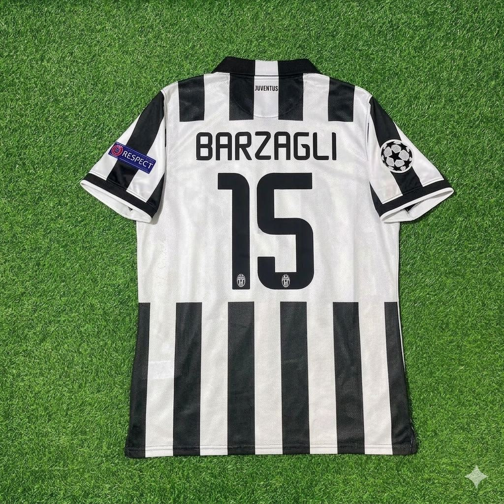 Juventus 2014 2015 Retro Jersey – Andrea Barzagli 15- – Back View