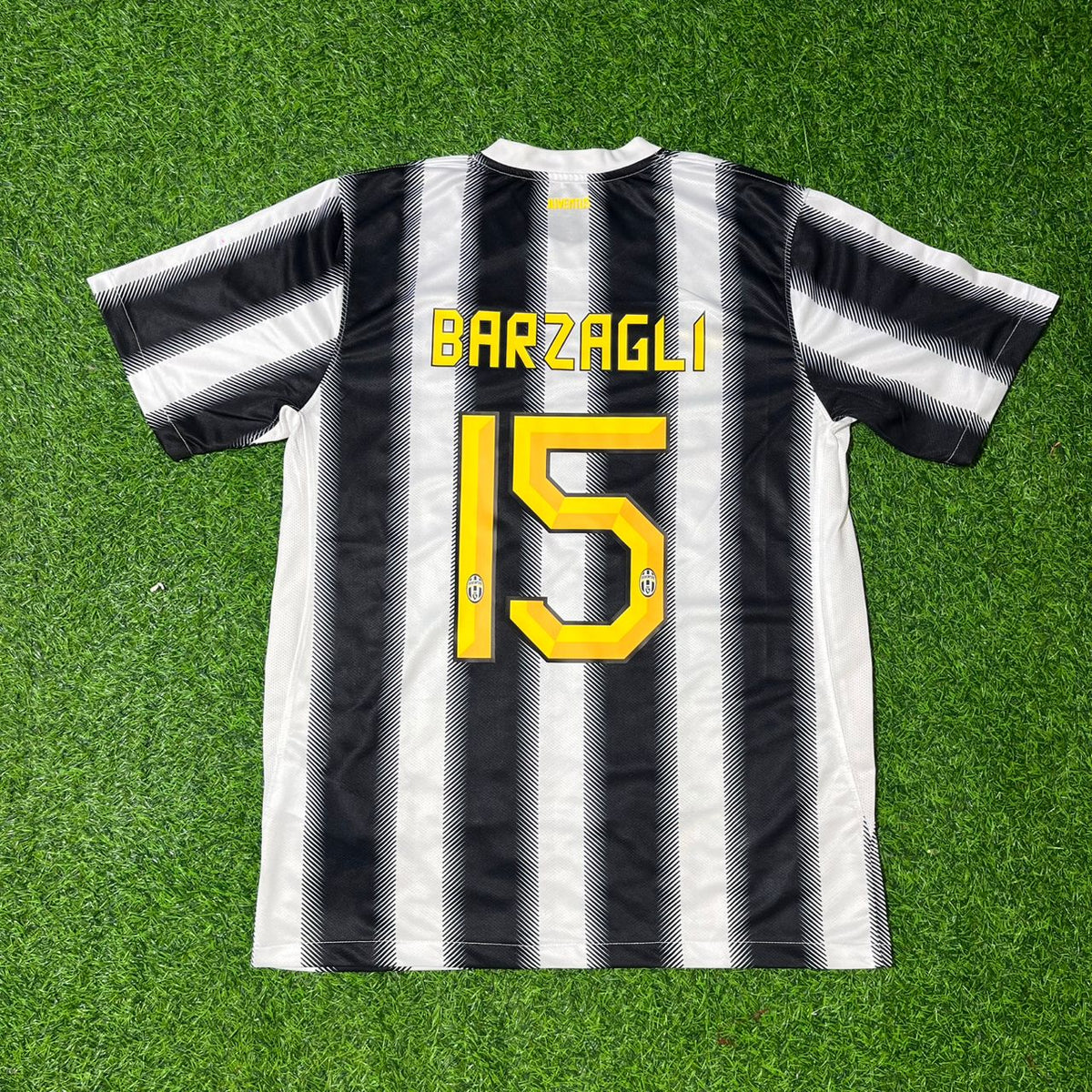 Juventus Home 2011 2012 Season Retro Jersey – Andrea Barzagli – Back View