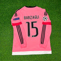 Juventus Pink Retro 2015-2016 Pink Jersey – Andrea Barzagli – Back View