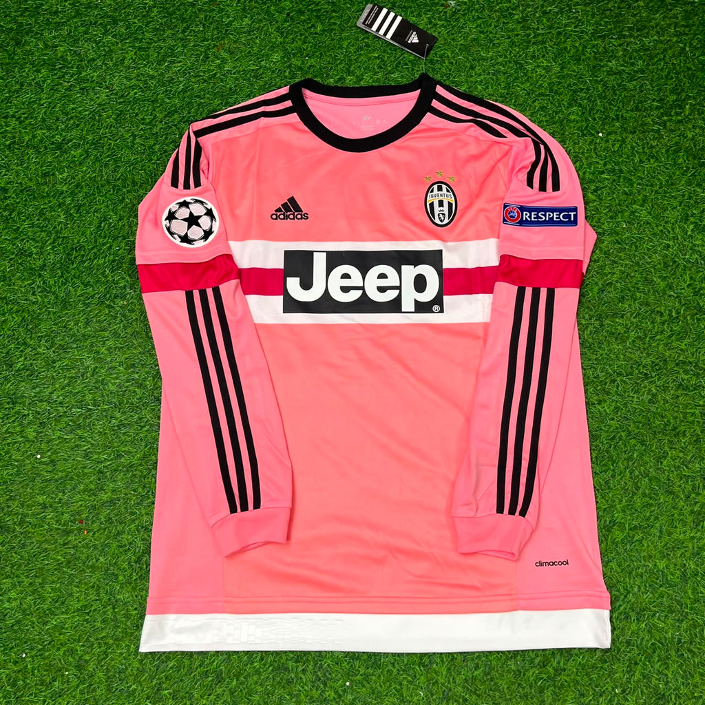 Juventus Pink Retro 2015-2016 Pink Jersey – Andrea Barzagli – Front View