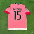 Juventus Retro Pink 2015-2016 Jersey – Andrea Barzagli – Back View