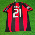 Milan 2010/2011 Home Retro Jersey – Andrea Pirlo 21 - – Back View
