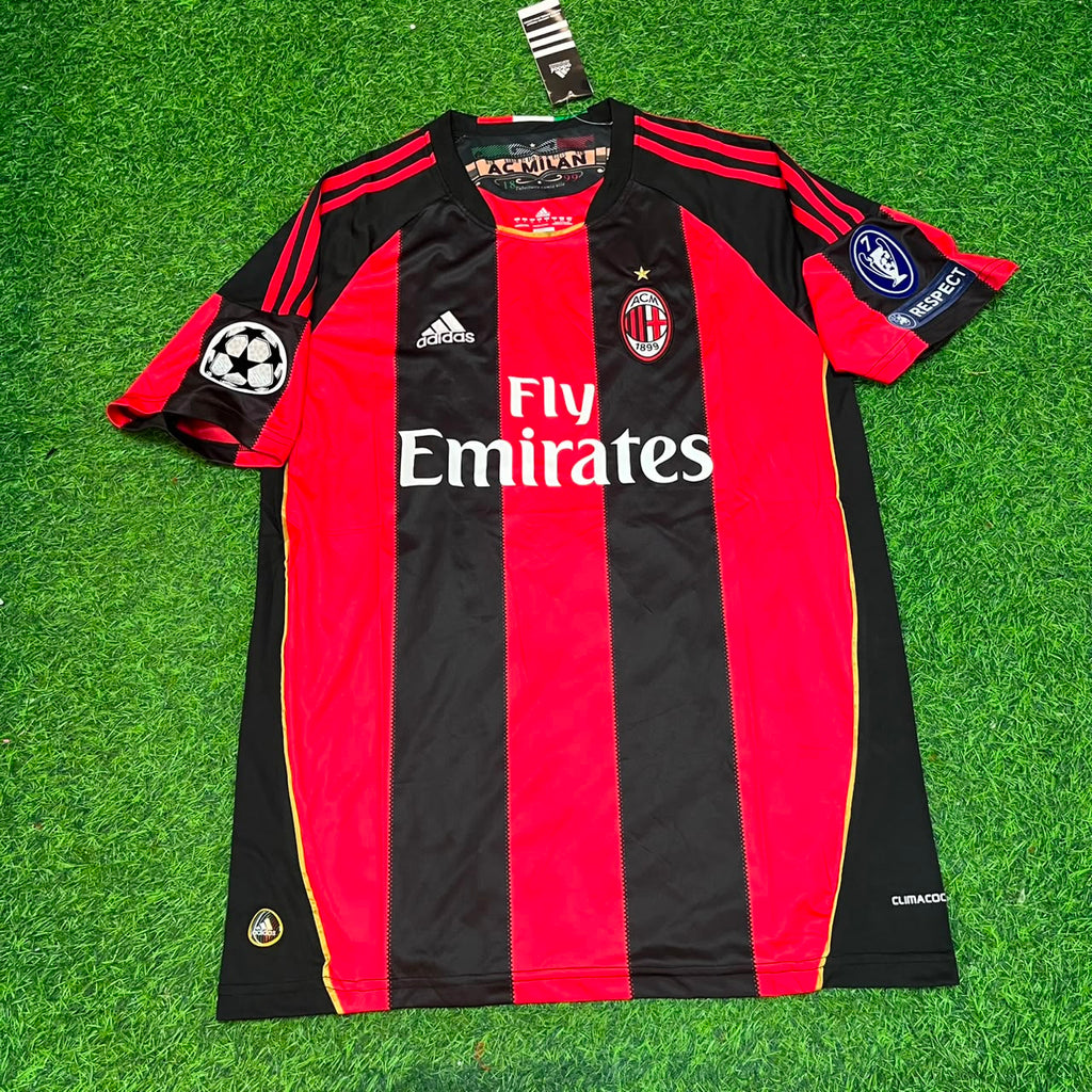 Milan 2010/2011 Home Retro Jersey – Andrea Pirlo 21 - – Front View