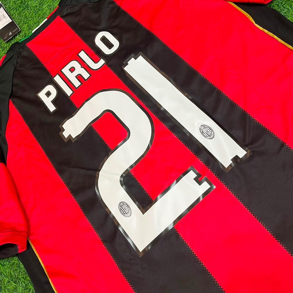 Milan 2010/2011 Home Retro Jersey – Andrea Pirlo 21 - – Detailed View
