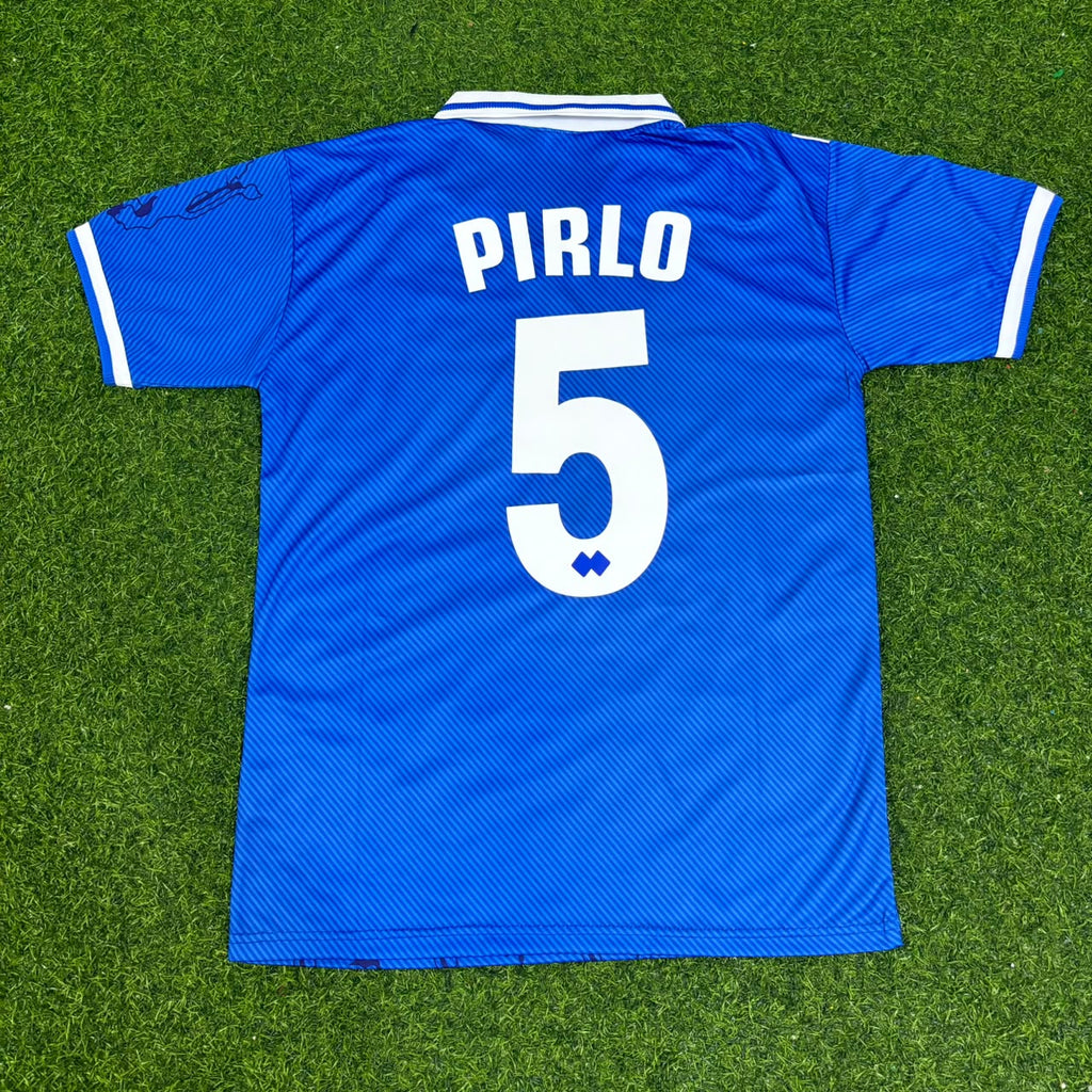 Andrea Pirlo Brescia 1997/1998 Retro Home Football Jersey – Back View