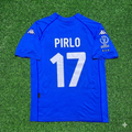 Italy 2002 World Cup Home Retro Jersey – Andrea Pirlo #17 – Back View