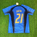 Andrea Pirlo 21 – Italy 2006 World Cup Final Retro Kit Jersey – | | – Back View