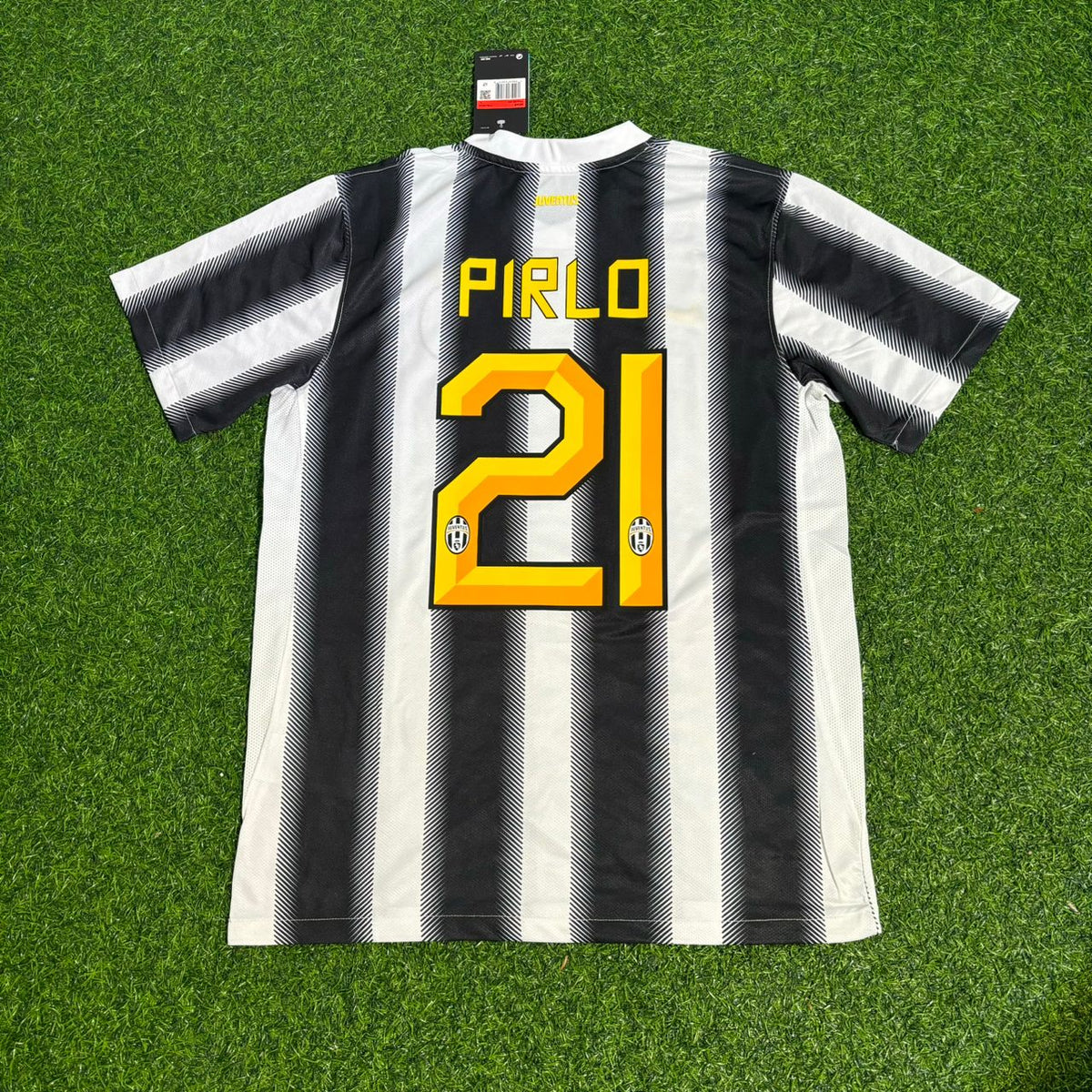 2011 Andrea Pirlo Juventus Home 2012 Season Retro Football Jersey – Back View