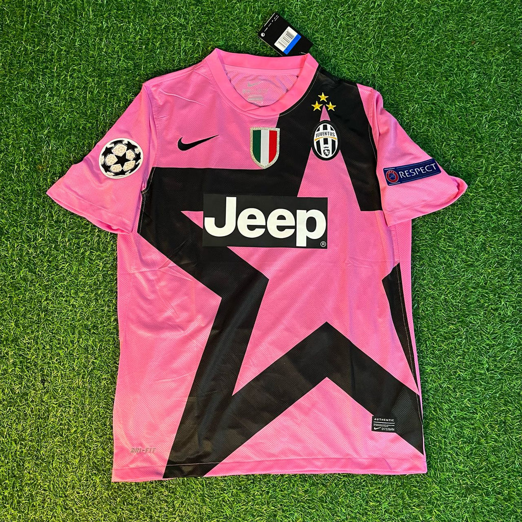 2012 Andrea Pirlo Juventus Pink 2013 Season Retro Football Jersey – Front View