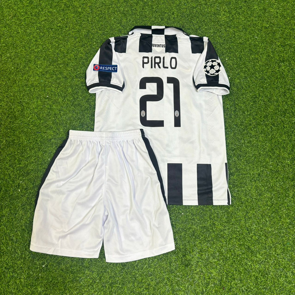 2014/15 Andrea Pirlo Juventus Retro Children Football Jersey – Back View