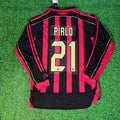 Andrea Pirlo Milan 2006 2007 Retro Long Sleeve Jersey – Back View