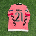 Juventus Pink Retro Pink Jersey – Andrea Pirlo – Back View