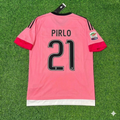 Juventus Retro Pink Jersey – Andrea Pirlo – Back View