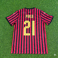 Andrea Pirlo AC Milan 120th Anniversary Special Golden Retro Football Jersey – Back View
