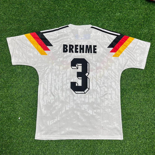 1990 Germany Retro World Cup Jersey - Deutschland Retro- WM 1990 Football Jersey – Andreas Brehme – Back View