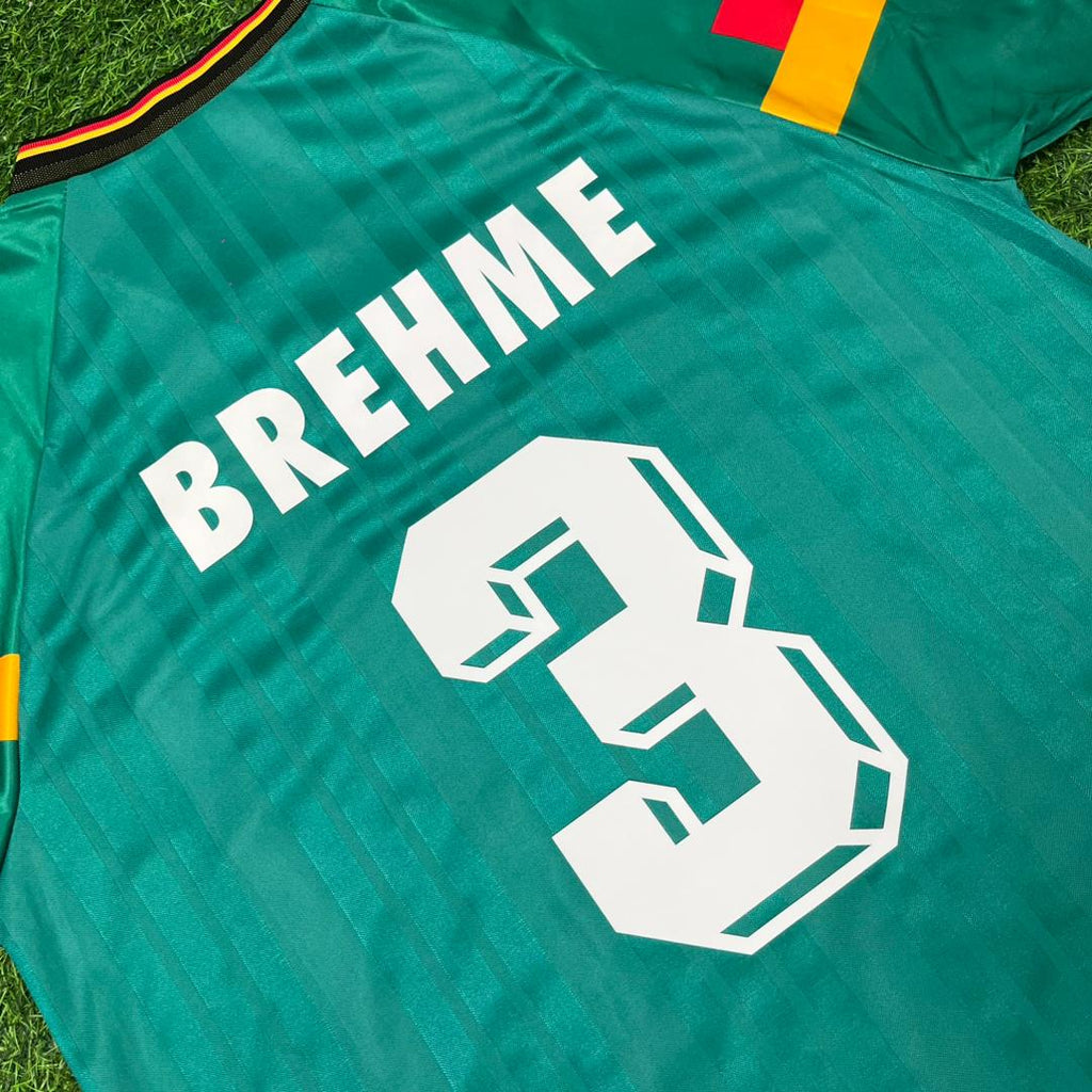 Germany Deutschland 1992 World Cup Football Jersey – Andreas Brehme – Detailed View