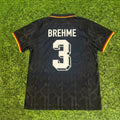 Andreas Brehme Germany Black Polo Retro Commemorative Jersey – Back View