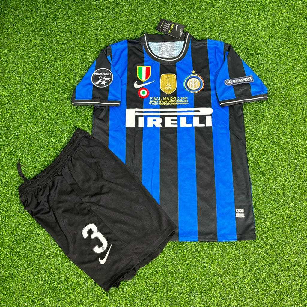 Andreas Brehme Inter Retro Kids Football Jersey – Front View