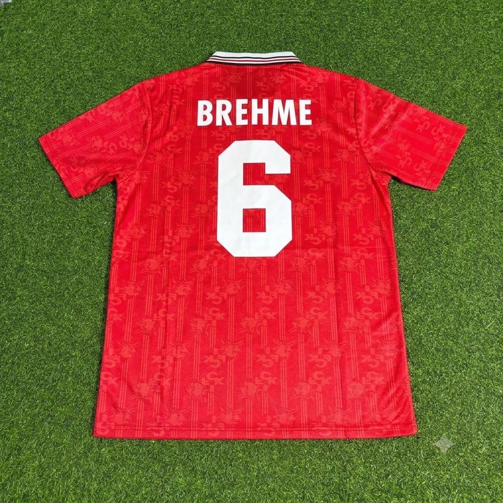 Andreas Brehme FC Kaiserslautern Commemorative Retro Fußballtrikot Jersey – Back View