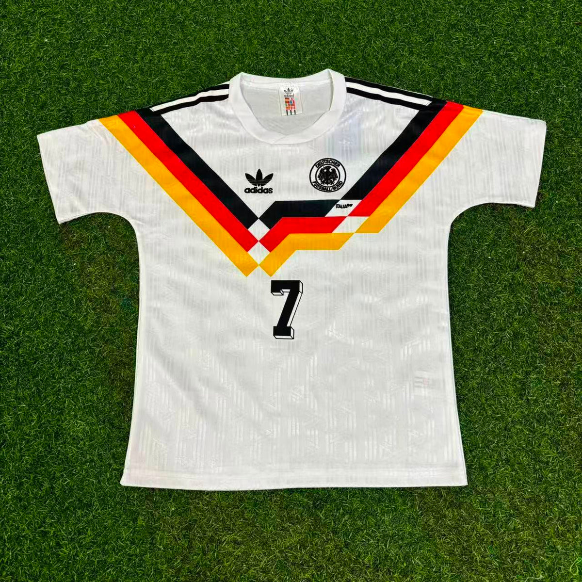 Germany Deutschland Retro Kids 1990 World Cup Jersey - Deutschland Retro Kinder WM 1990 – Andreas Möller 7- – 4