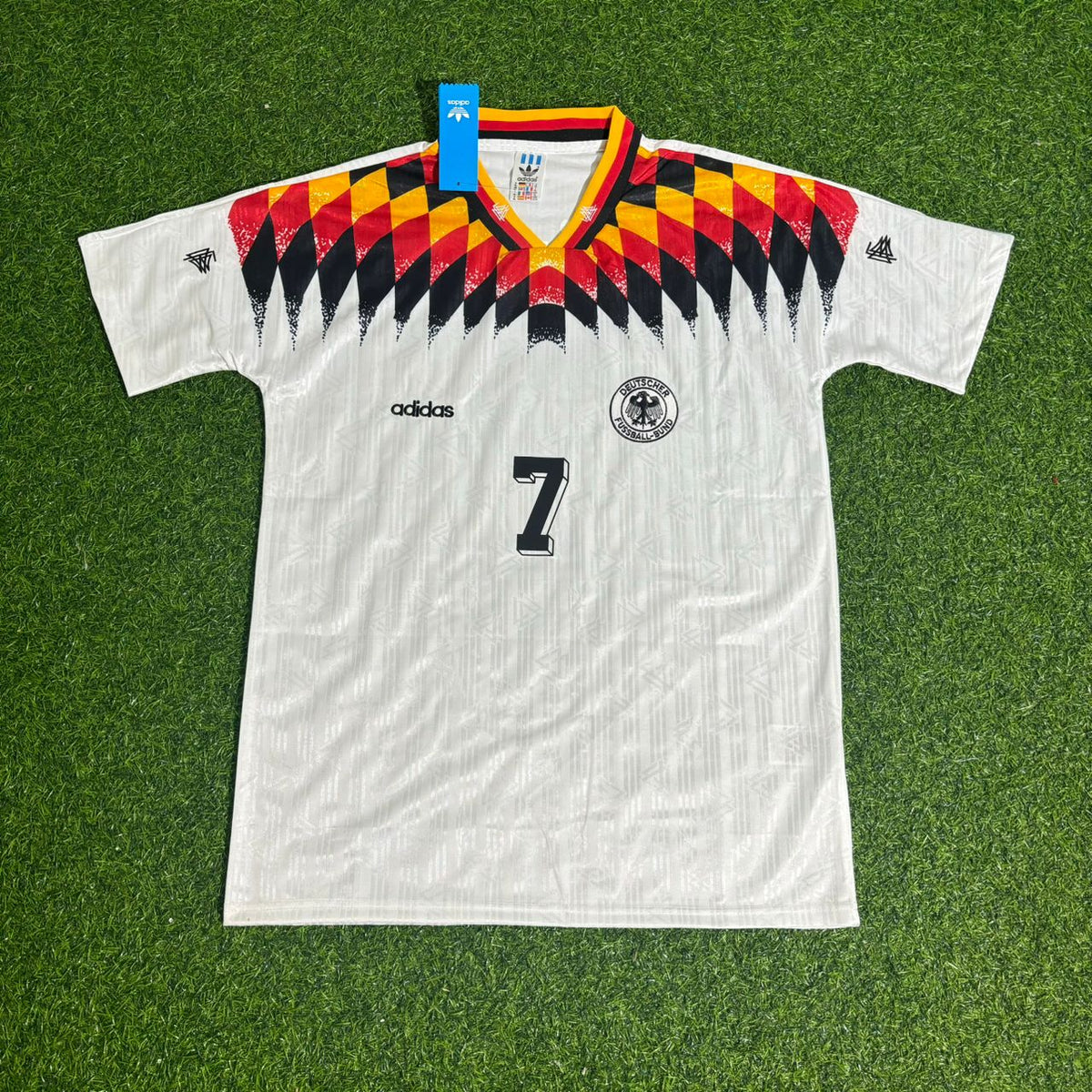 Andreas Möller Deutschland Germany 1994 Weltmeisterschaft Retro Football Jersey – Front View