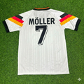 Germany 1992 Retro Football Jersey – Andreas Möller – Back View