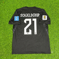 Andreas Schjelderup #21 Norway 2026 World Cup Away Black Football Jersey – Back View