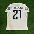 Andreas Schjelderup #21 Norway 2026 World Cup White Football Jersey – Back View