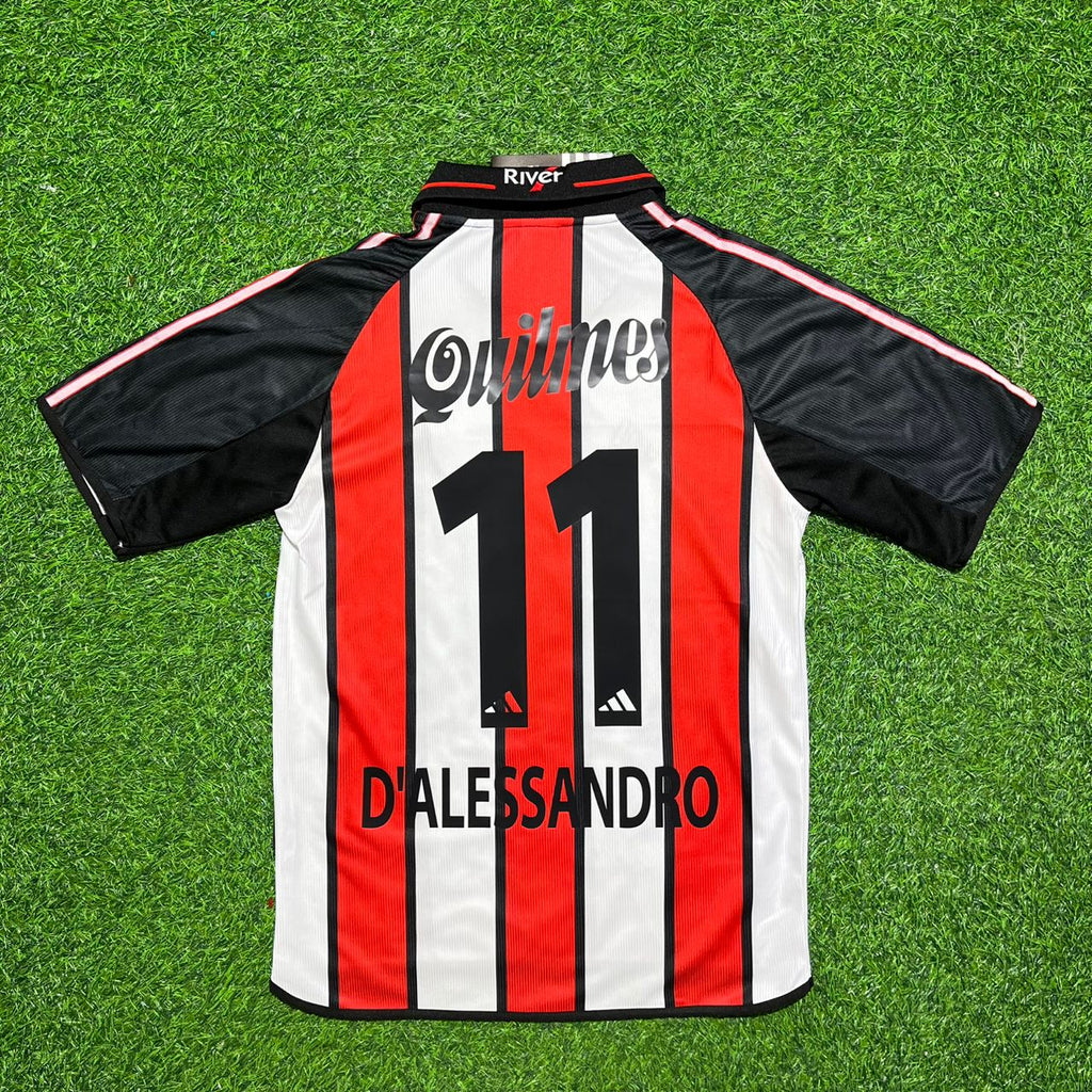 River Plate 2000 2001 Home Retro Football Jersey – Andrés D'Alessandro #11 – Back View