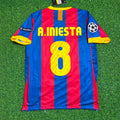 Andres Iniesta Barcelona 2011 London Final Jersey – Back View