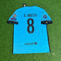 Andres Iniesta Barcelona 2015/2016 Retro Football Jersey – Back View