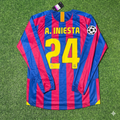 2006 Andres Iniesta Barcelona Final Retro Football Jersey – Back View