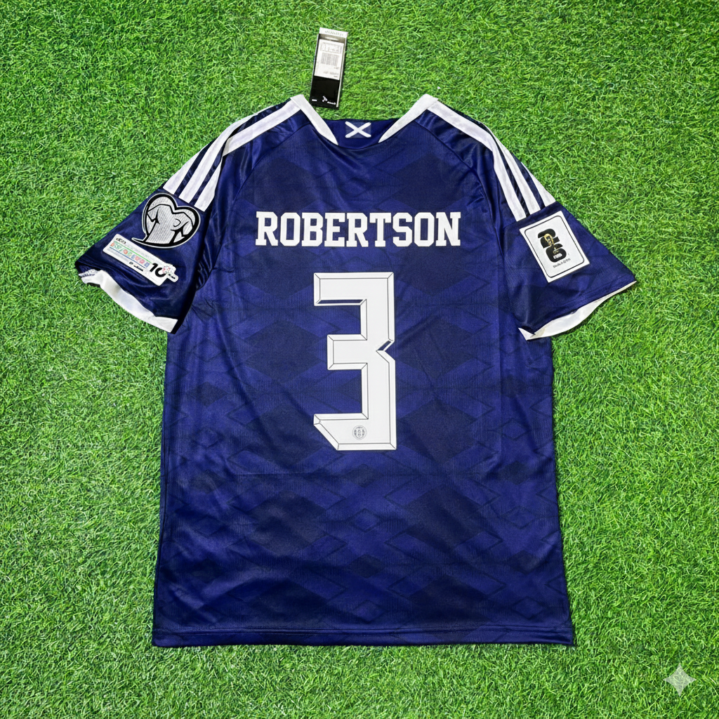 2026 Scotland World Cup Andrew Robertson Football Jersey – Back View