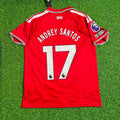 Santos Manchester United New Season 2027 Jersey Soccer Shir – Andrey – Back View