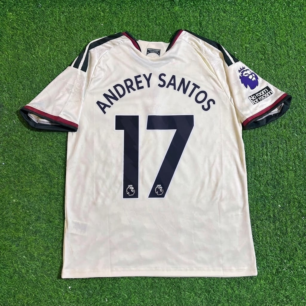 Andrey Santos #17 Manchester United New Season 2027 Jersey – Back View