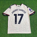 Andrey Santos #17 Manchester United New Season 2027 Jersey – Back View