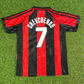 AC Milan 1999 Retro Football Jersey – Andriy Shevchenko 7- – Back View