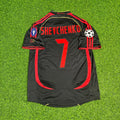 Andriy Shevchenko AC Milan 2006-2007 Retro Football Jersey – Back View