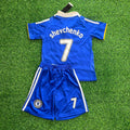 Andriy Shevchenko Chelsea 2008 Final Retro Kids Football Jersey – Back View