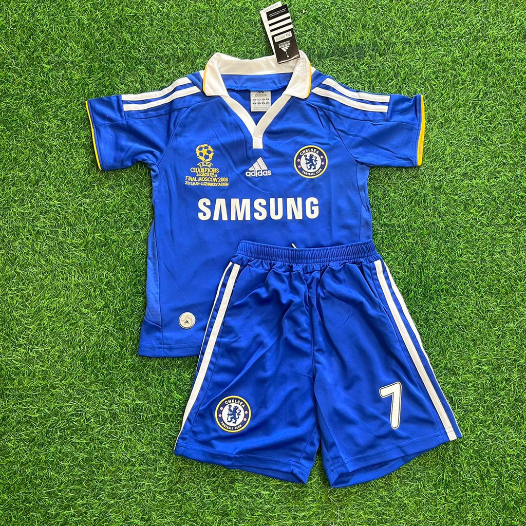 Andriy Shevchenko Chelsea 2008 Final Retro Kids Football Jersey – Front View